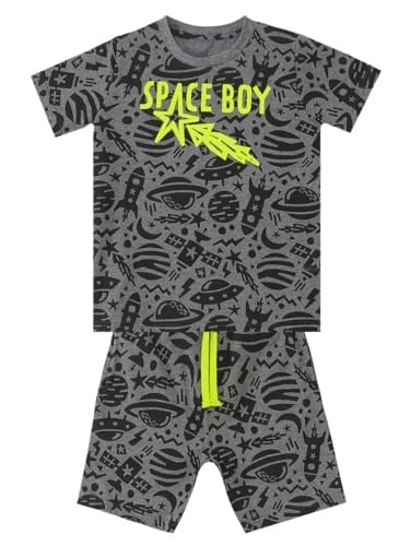 Uzay Roket Erkek Çocuk T-shirt Şort Takım