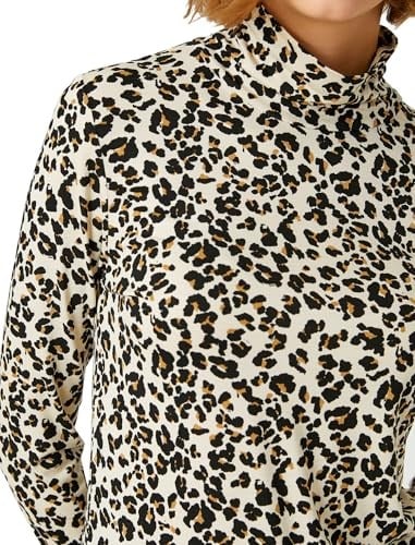 Uzun Kollu Tişört Leopar Baskılı