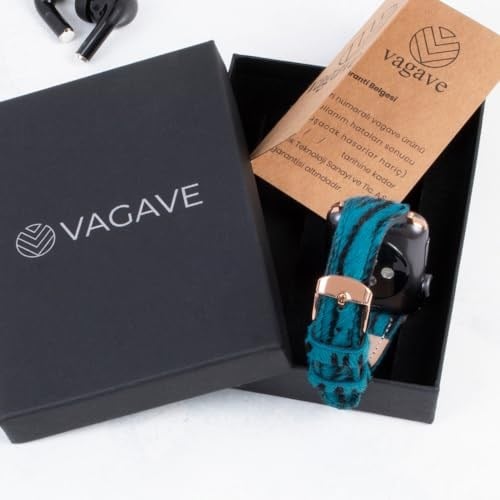 VAGAVE Apple Watch Kadın Deri Kordon Watch 10 11 46mm 42mm 44mm 45mm Ultra 1 2 3 49 mm Uyumlu