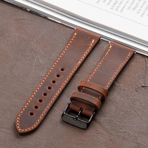 VAGAVE Huawei Watch GT4 GT5 GT6 PRO GT2 GT2e GT2pro GT3 GT3pro Watch 4 Deri Kordon - Seçenekler: Bordo, Gri, Hardal, Kahve, Kırmızı, Mavi, Siyah, Taba...