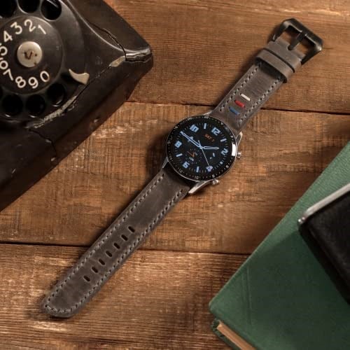 VAGAVE Huawei Watch GT6 Pro GT5 Pro GT4 Pro 46M - Ultimate 1 2 Uyumlu Deri Kordon GT GT2 GT2e GT3- GT3pro, 22mm akıllı pimli deri kordon