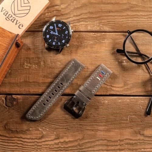 VAGAVE Huawei Watch GT6 Pro GT5 Pro GT4 Pro 46M - Ultimate 1 2 Uyumlu Deri Kordon GT GT2 GT2e GT3- GT3pro, 22mm akıllı pimli deri kordon