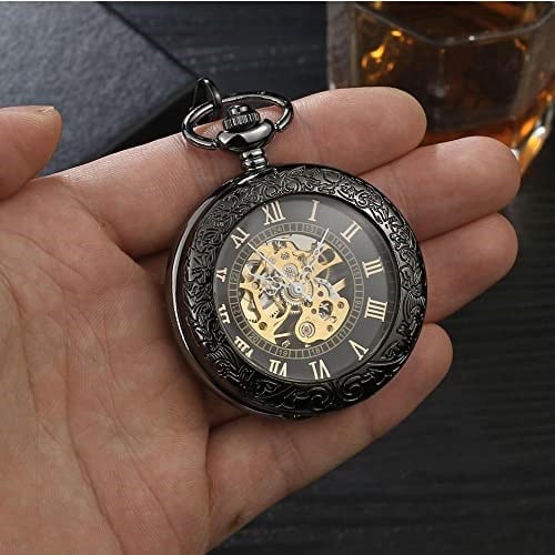 Valkyrie Kutulu Kurmalı Köstekli Mekanik İskelet Cep Saati
