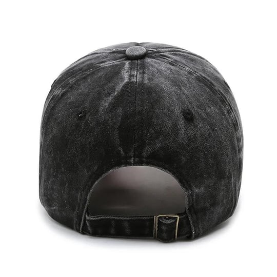 Valkyrie Rock Eskitme Trucker Şapka Unisex Metal Tokalı Ayarlanabilir Vintage Siyah Kırmızı