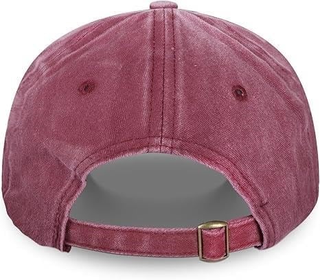 Valkyrie Rock Eskitme Trucker Şapka Unisex Metal Tokalı Ayarlanabilir Vintage Kırmızı Siyah