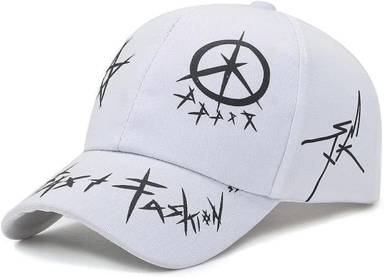 Valkyrie Trucker Şapka Unisex Metal Tokalı Ayarlanabilir Beyzbol Beyaz