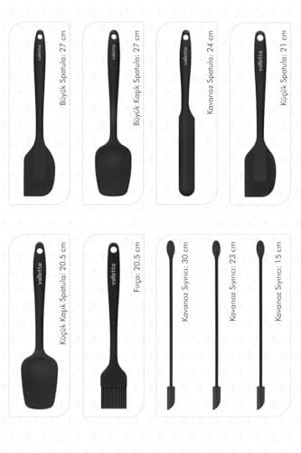 VALLETTA VLT1170 DRONGO 9LU SPATULA SET SİYAH
