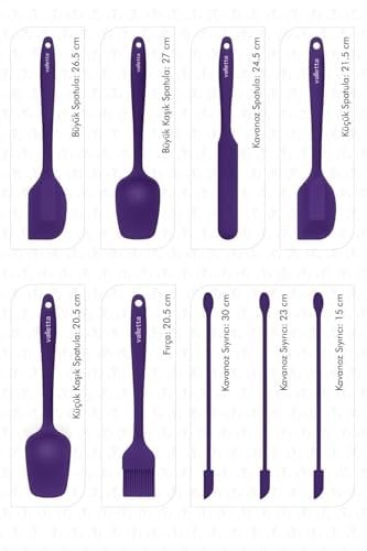 VALLETTA VLT1176 DRONGO 9LU SPATULA SETİ MOR