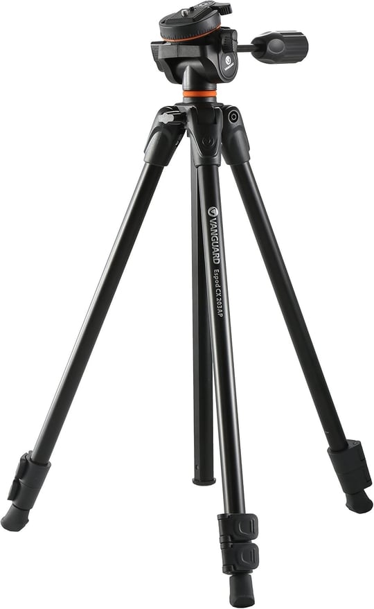 Vanguard Espod Cx 203Ap, Foto/Video Tripod, Max Yükseklik 155cm, Siyah