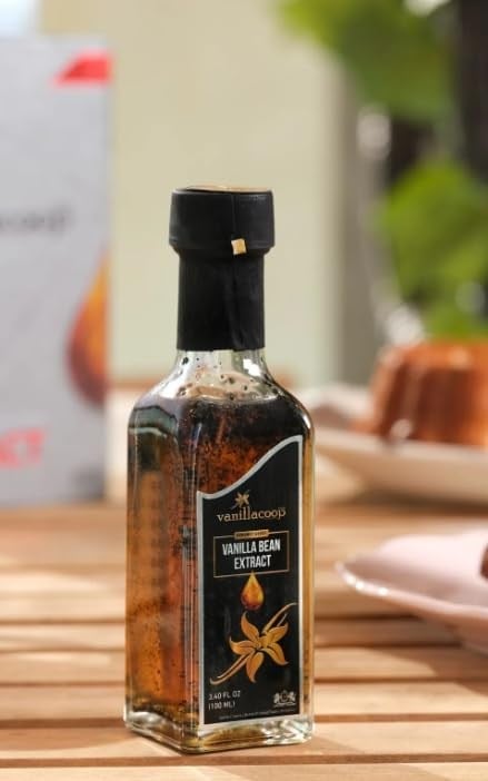 Vanillacoop vanilya çubuğu extract 100 ml (100 ml - 130 gr) 2li çubuk vanilya çubuğu hediyeli
