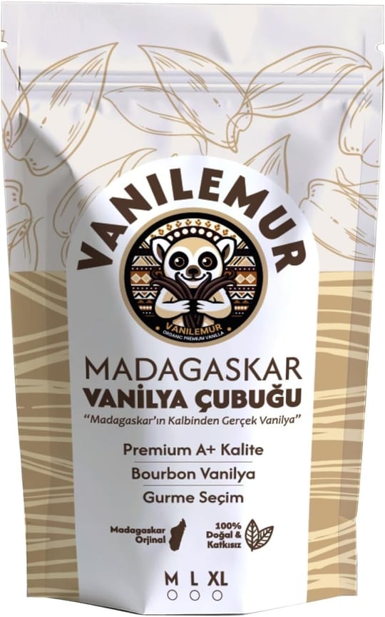 Vanilya Çubuğu Adet (Yeni Hasat) Madagaskar Vanilyası [XL] (Extra Large, ADET, 10)