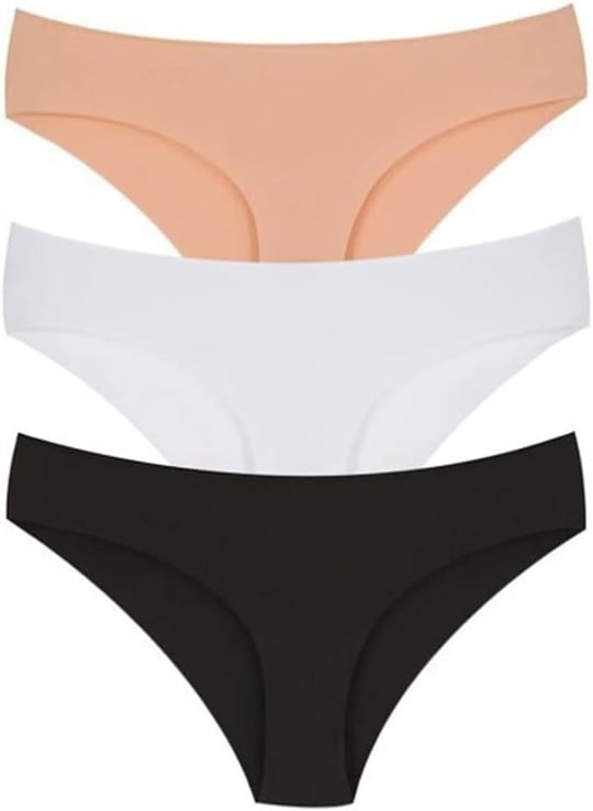 Vanilya Secret Kadın Renkli Düşük Bel Dikişsiz Lazer Kesim Külot 3lü Paket