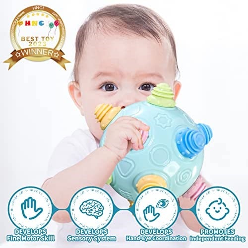 VANLINNY Bebekler Bebek Müzik Shake Ball Oyuncak Bumble Ball Bebekler için, Dans İnişli çıkışlı ve İnteraktif Sesler Tarama Topu Oyuncak, En İyi Zıplayan Duyusal Öğrenme Hediyesi 3+ Yaşındaki