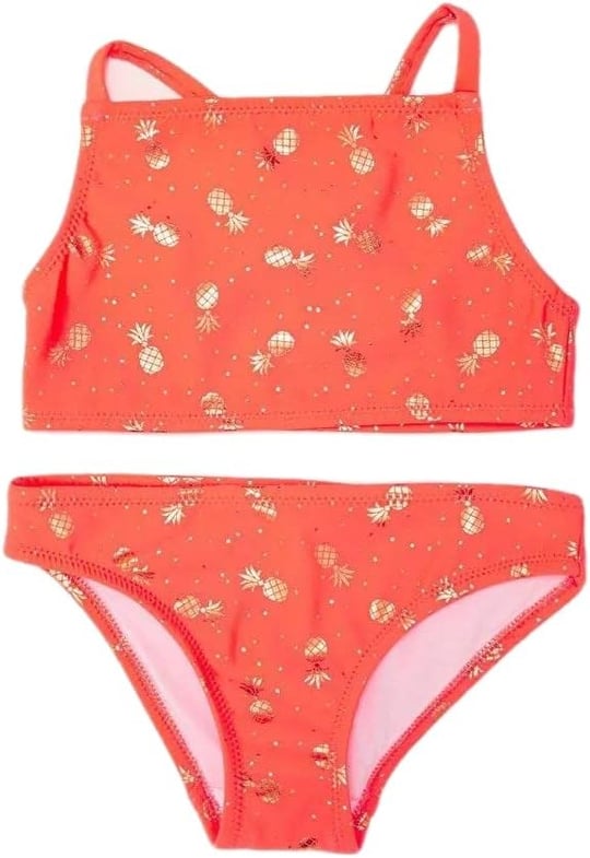 Varak baskılı kız çocuk bikini takım