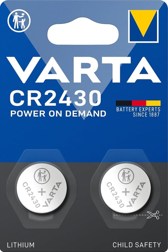 VARTA CR2016 düğme pil, 2 adet, lityum madalyon, 3 V, çocuklar için güvenli ambalaj, elektronik küçük cihazlar için - araba anahtarı, uza - Seçenekler: CR2016, CR123A, CR2430, CR2450, Tek kişilik, Tek