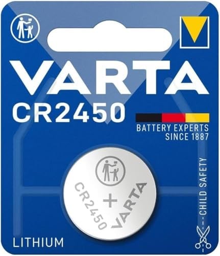 Varta Lityum pil CR 2450, 560 mAh, 3 V, tekli blister