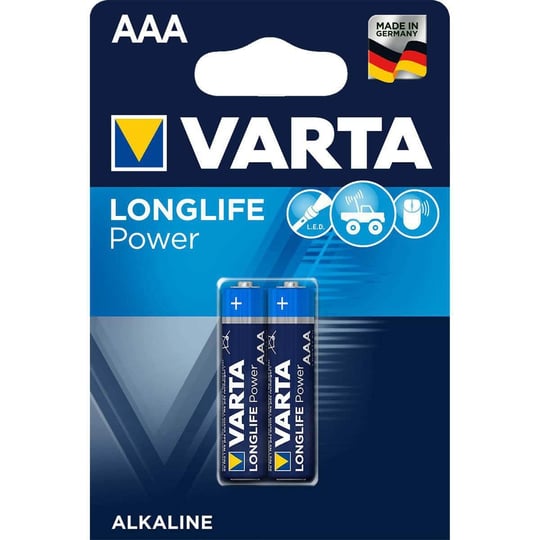 VARTA Longlife Power 2 AAA Alkalin İnce Kalem Pil - Seçenekler: 2 adet, 2 unidades, 2li, 4lü, 6lı