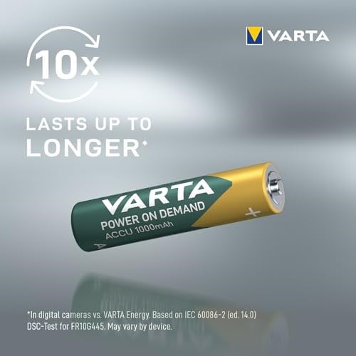 VARTA POWER ON DEMAND Rech.AAA 1000mAh 2x8 Foil