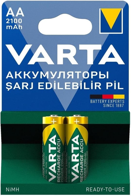 VARTA Rechargeable Accu 2 AA 2100 mAh R2U