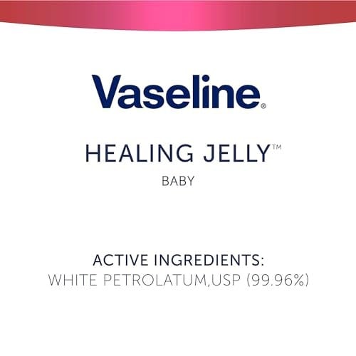 Vaseline Petroleum Jelly Bebek Cilt Bakımı Koruyucu ve Saf 4 Sayım Kuru Cildi Tedavi Eder ve Bezin Döküntüsünden Şişmiş Cildi Önler Hipoalerjenik ve Ciltte Nazik 13 Oz