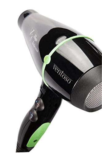 Ventoso V3 Megaturbo5500 Verde 2500 W Profesyonel Saç Kurutma ve Fön Makinesi Siyah