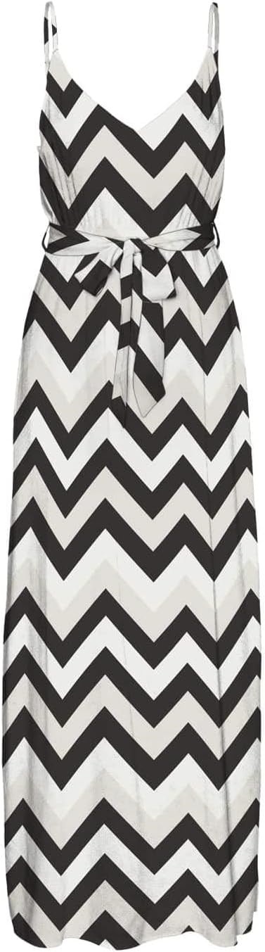 VERO MODA VMEASY JOY SLIT MAXI V-NECK DRESS WV GA Elbise Kadın
