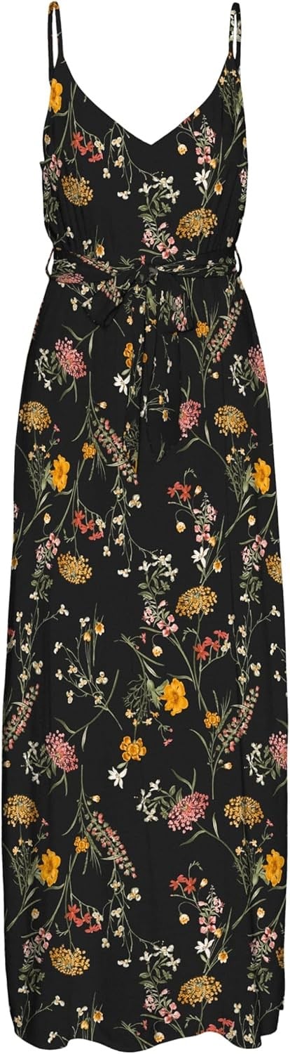 VERO MODA VMEASY JOY SLIT MAXI V-NECK DRESS WV GA Elbise Kadın