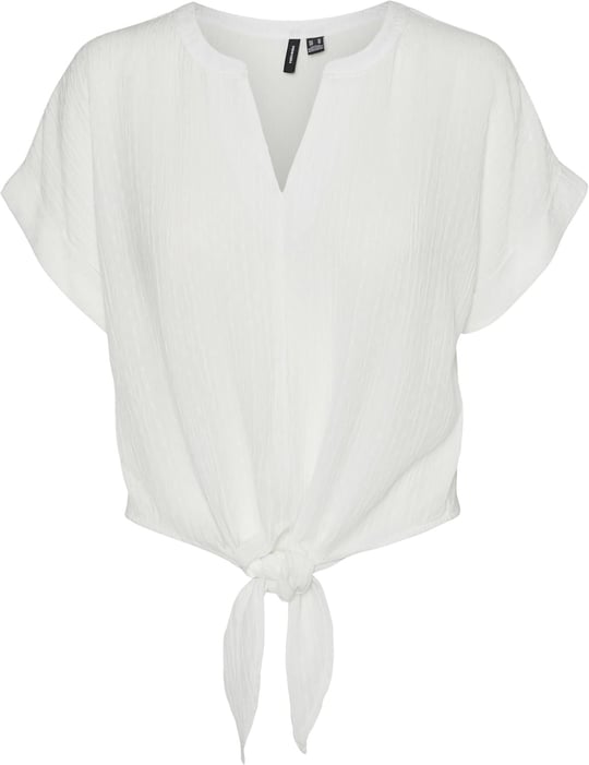 VERO MODA VMGABBI SS CROPPED TIE TOP WVN GA Tişört Kadın