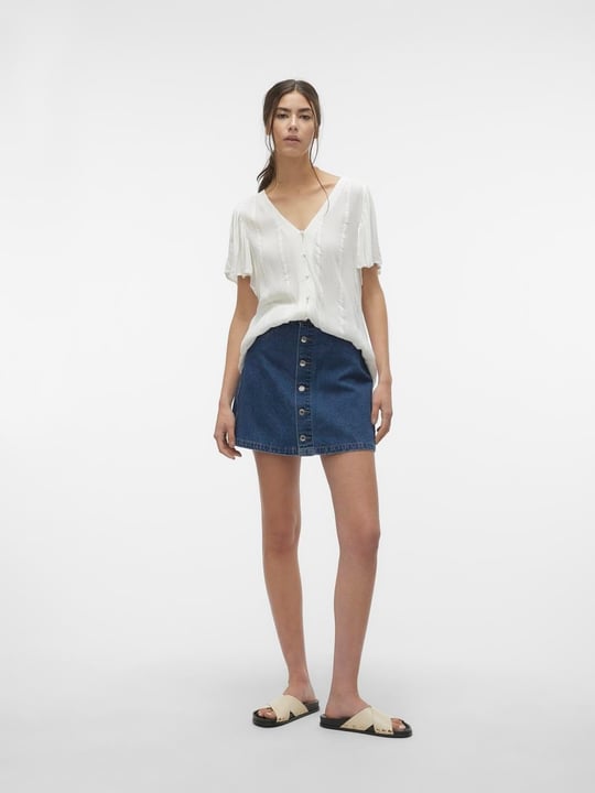 VERO MODA VMIMOGEN MR SHORT DENIM SKIRT GU3208 Etek Kadın