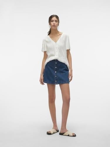 VERO MODA VMIMOGEN MR SHORT DENIM SKIRT GU3208 Etek Kadın