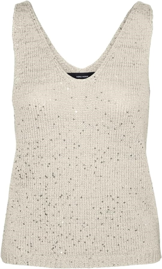 VERO MODA VMLEILANI SL V-NECK TOP Kazak Kadın