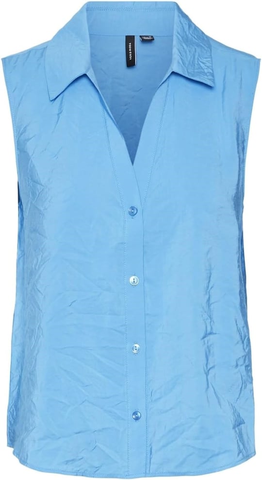 VERO MODA VMQUEENY SL SHIRT WVN GA Gömlek Kadın