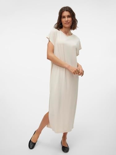 VERO MODA VMSINI SMART SS O-NECK 7/8 DRESS VMA Elbise Kadın