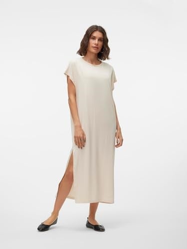 VERO MODA VMSINI SMART SS O-NECK 7/8 DRESS VMA Elbise Kadın