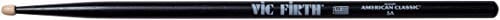 Vic Firth 5A American Hickory Wood Tip Drumstick Black Finish