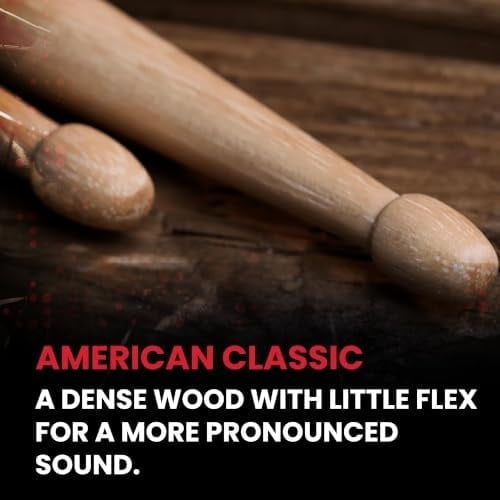 Vic firth Baget (Çift) 5A Wood, Hıckory, 0.565