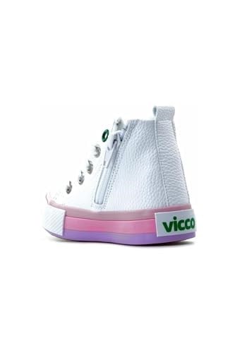 VICCO 925.P22K.210 PATIK RORO BEYAZ PEMBE BOT