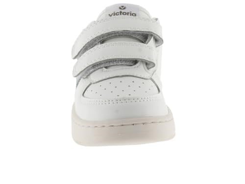 victoria Unisex Tiempo Deri Efektli Düşük Top Spor Ayakkabılar ve Kontrast Parçalar ve Kayışlar 1124104 Çocuklar için