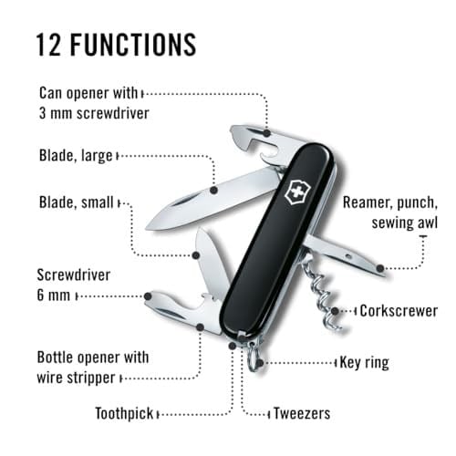 Victorinox 1.3603.3 Spartan Çakı, Siyah