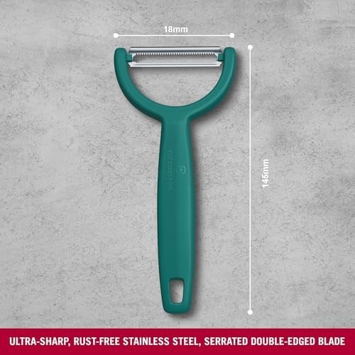 Victorinox 6.0963.4 YPSO Tırtıklı Kenar Çift Taraf Yeşil Soyacak