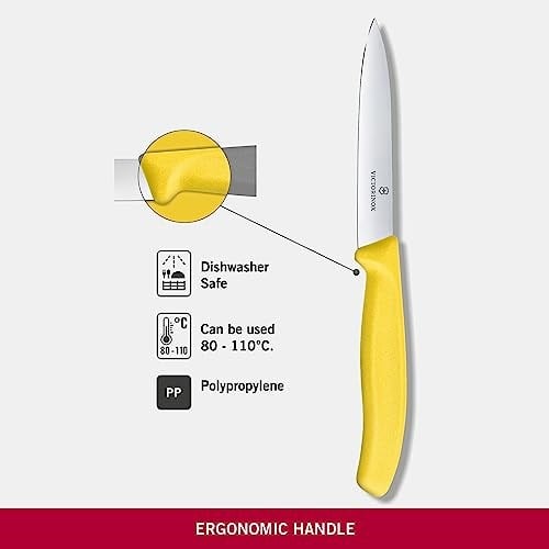 Victorinox 6.7706.L118 SwissClassic 10cm Soyma Bıçağı, Sari