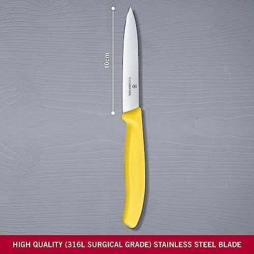 Victorinox 6.7706.L118 SwissClassic 10cm Soyma Bıçağı, Sari
