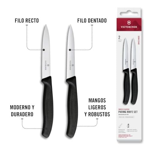 Victorinox 6.7793.2 Swiss Classic 2li 10cm Soyma Bıçağı Set, Siyah