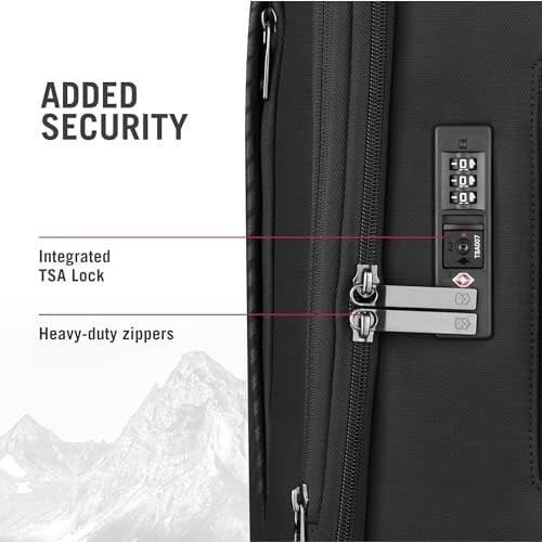 Victorinox Crosslight Frequent Flyer Carry-On - Seyahat Temelleri için Hafif Tekerlekli Bavul - Katlanabilir Düzenleyicili Genişletilebilir Bagaj, Mavi, 43 mm, Sık Uçan Yolcu