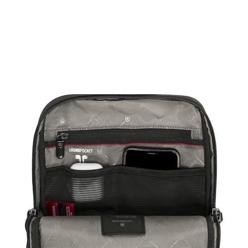 Victorinox İsviçre Tasarımlı Crossbody Çanta, Architecture Urban 2, Erkekler ve Kadınlar için Çanta, 6 Litre, Siyah, 653351, Siyah, S, İş