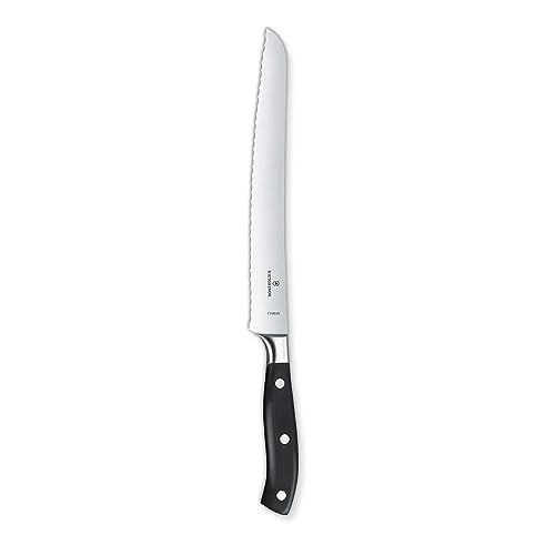 Victorinox mutfak bıçağı Ekmek bıçağı dalgalı yüzey dövülmüş hediye kutusu 23 cm, 7.7433.23 G