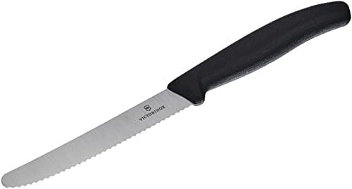 Victorinox Mutfak bıçağı seti, 2 adet (11 cm, ekstra keskin dalgalı kesim, sofra bıçağı, ergonomik sap, bulaşık makinesinde yıkanabilir)