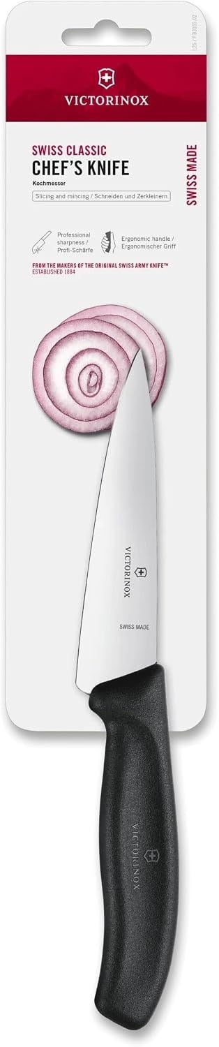 Victorinox mutfak bıçağı Swiss Classic tranç blister Uzunluk 12 cm, 6.8003.12b üstüne siyah