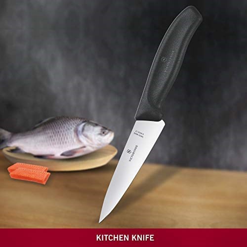 Victorinox mutfak bıçağı Swiss Classic tranç blister Uzunluk 12 cm, 6.8003.12b üstüne siyah