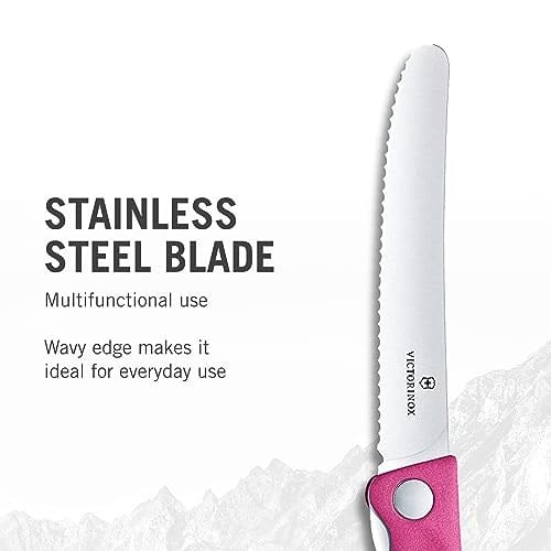 Victorinox S Classic Pembe Katlanır Soyma Bıçağı 11 cm